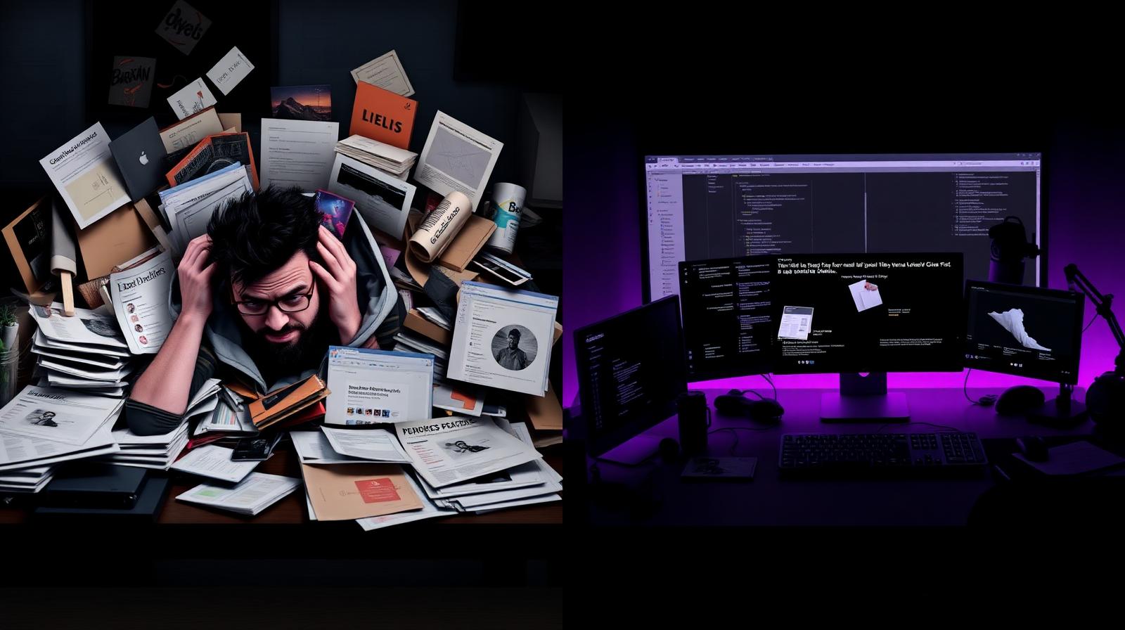 Before and after using GraphicVault Pro