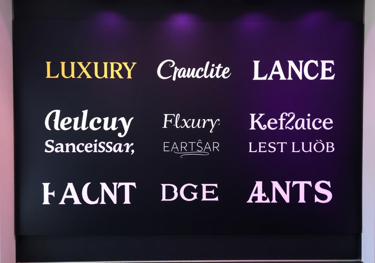 Premium font collection